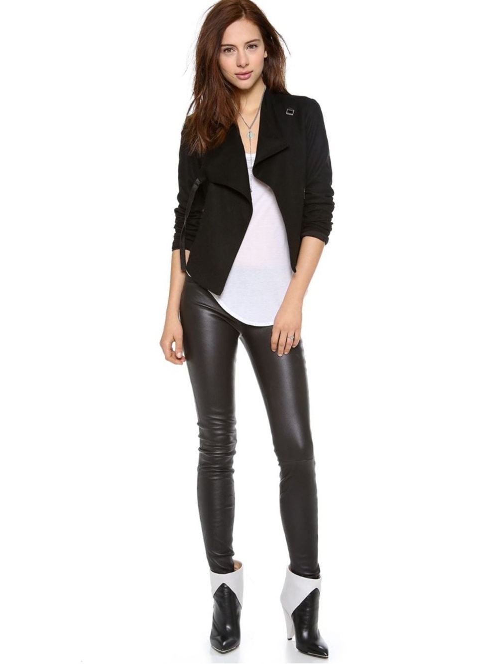 Helmut Lang Sonar Wool Black Asymmetric Zip Blazer Jacket Size S Like New - Picture 15 of 16